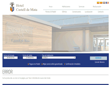 Tablet Screenshot of hotelcastelldemata.com